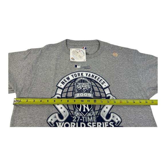 Yankees 2009 27 Times World Series Champions Adult Medium New W/ Hologram - Picture 10 of 12